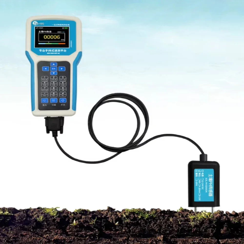 SEM2260 7 in 1 Portable Soil Detector Soil NPK EC Moisture Temperature Sensor Analyzer with Handheld Display Terminal