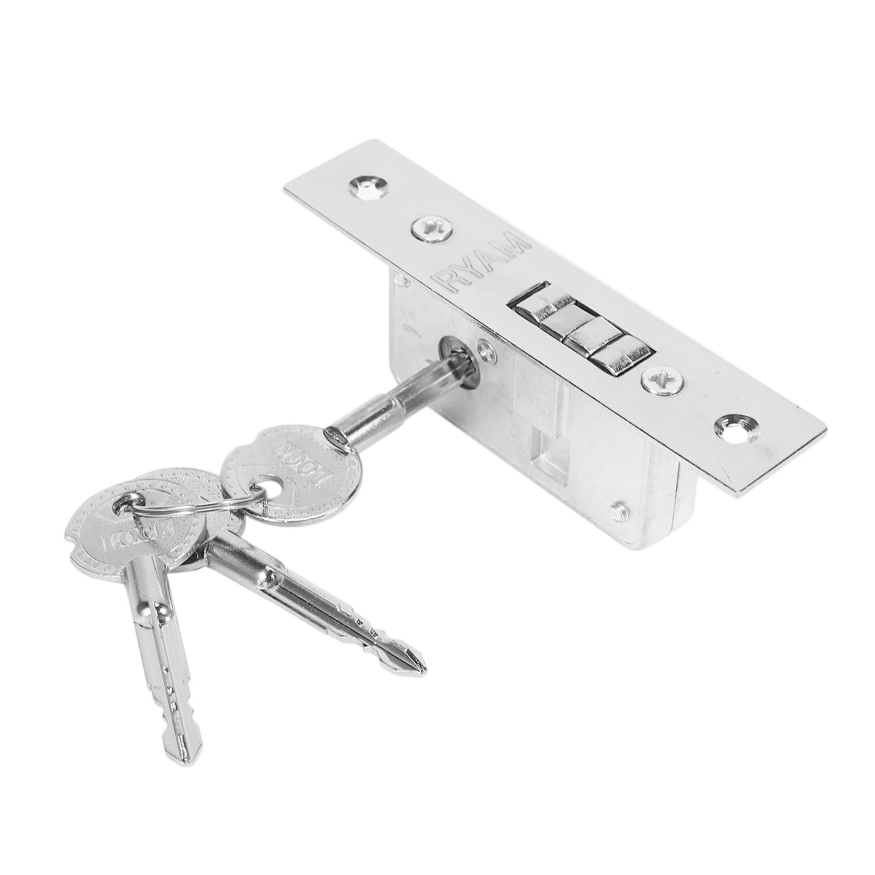 Y39A-2X Invisible/Door Lock, Sliding Door Hook Lock, Alloy Lock Body, Frame Glass Door, Sturdy, Durable, Door Hardware
