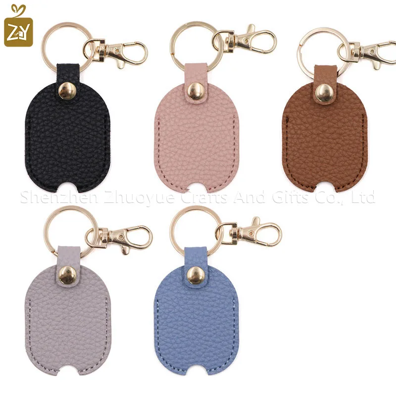 Leather Key Protector Car Key Loop Replacement Vintage Key Sleeve Stylish Keychain Leather Leather Key Sleeve For Women Men