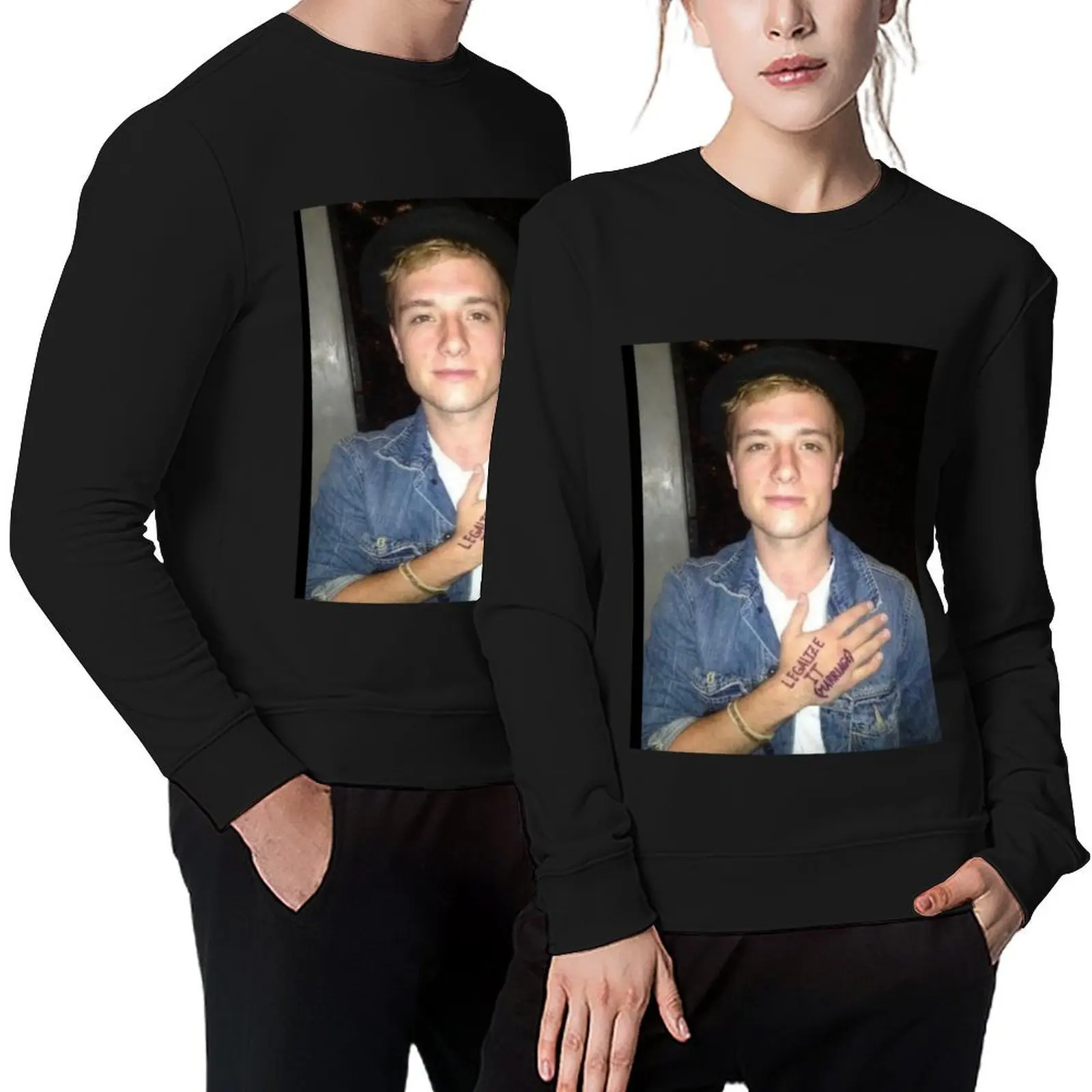 

Josh Hutcherson-Legalize It (Marriage) Pullover male clothes blouse winter clothes men's sweat-shirt anime sweatshirt