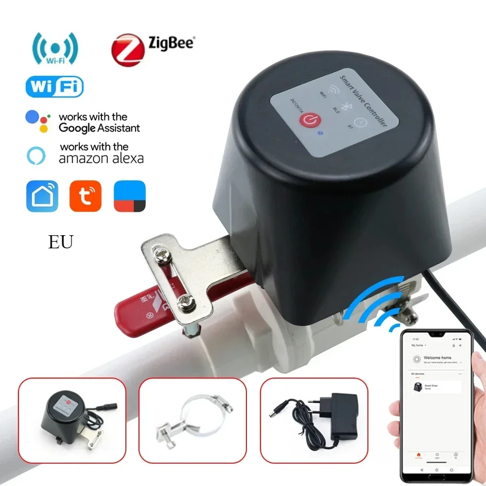 Automation Tuya WiFi Water Valve Zigbee Gas Shutoff Controller Support Alexa Google Assistant Smart Wireless Control Life App