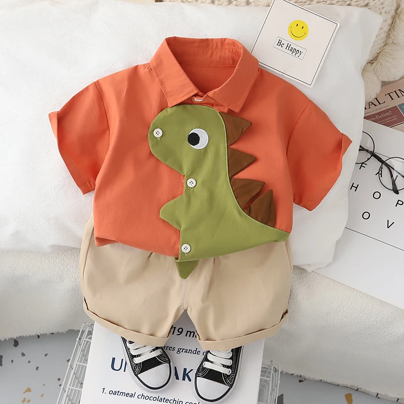 New Summer Baby Boys Clothes Suit Children Shirt Shorts 2Pcs/Sets Toddler Casual Sports Costume Infant Kids Clothing Tracksuits