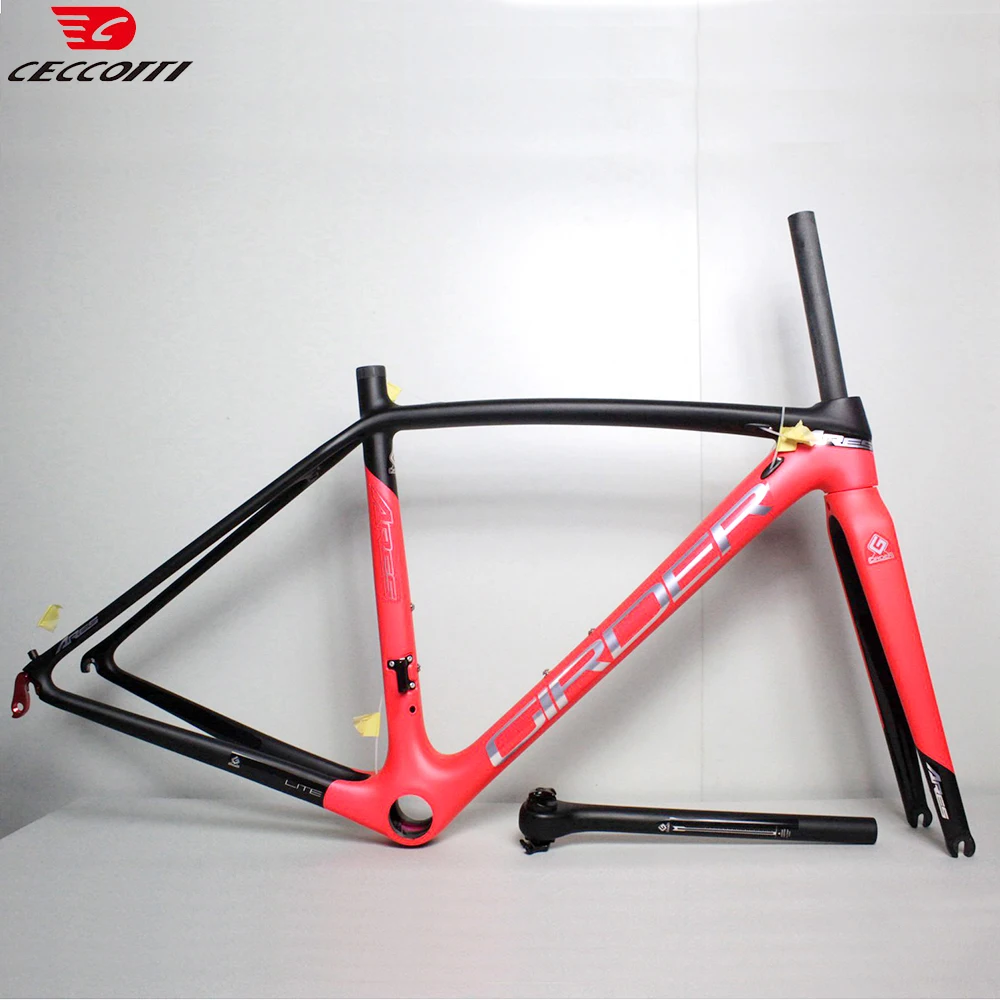 Full Carbon Bike Frame, Road Bicycle Frameset, V Brake Frame, PF30 Framework, T1000