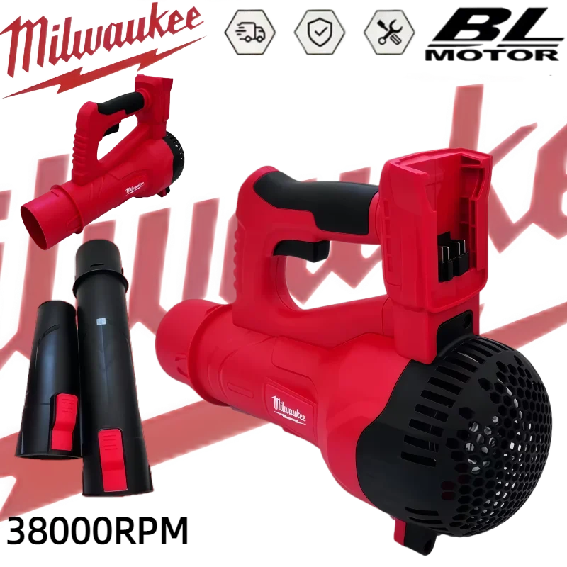 ميلووكي اللاسلكي كفاءة منفاخ أوراق الشجر 38000 دورة في الدقيقة منفاخ الهواء النظيف فرش يده توربو منفاخ أداة السلطة بطارية 18 فولت #1