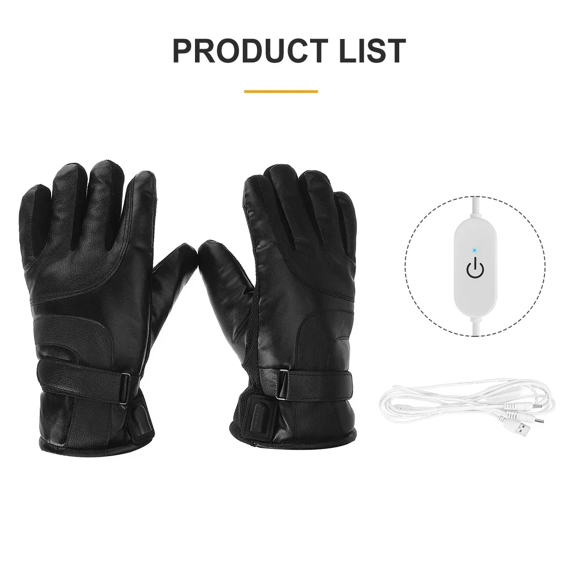 

1Pair Winter Electric Heating Gloves Gloves Riding Warm Gloves USB High Heat Constant Temperature Thermal Heating Gloves