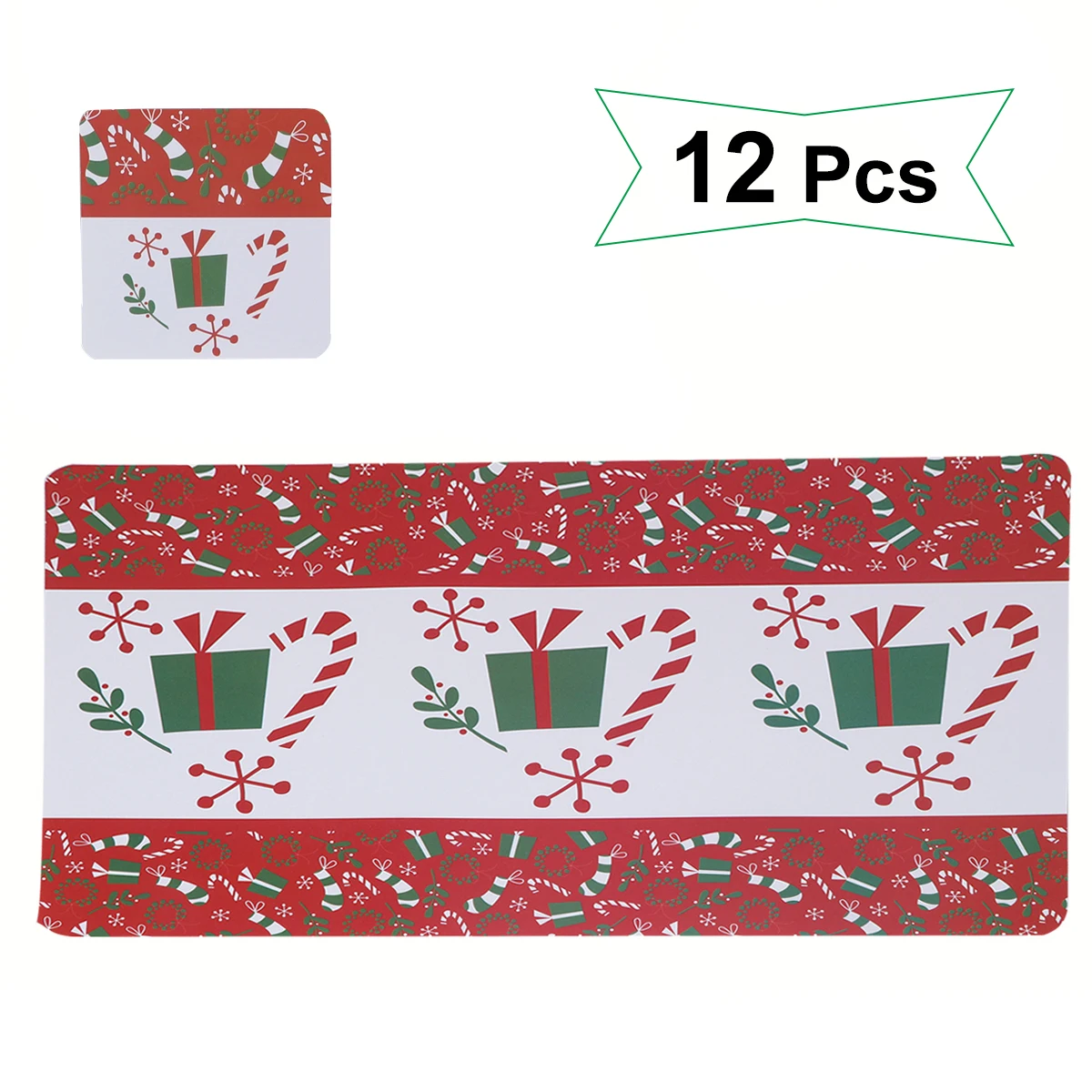 

12pcs Heat Resistant Pvc Placemats Set Christmas Table Mats Non Slip Vinyl Cup Coasters Table Protection Kids Friendly