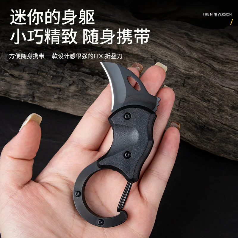 New outdoor mini mountaineering fox knife eagle claw outdoor portable multi-function EDC folding knife