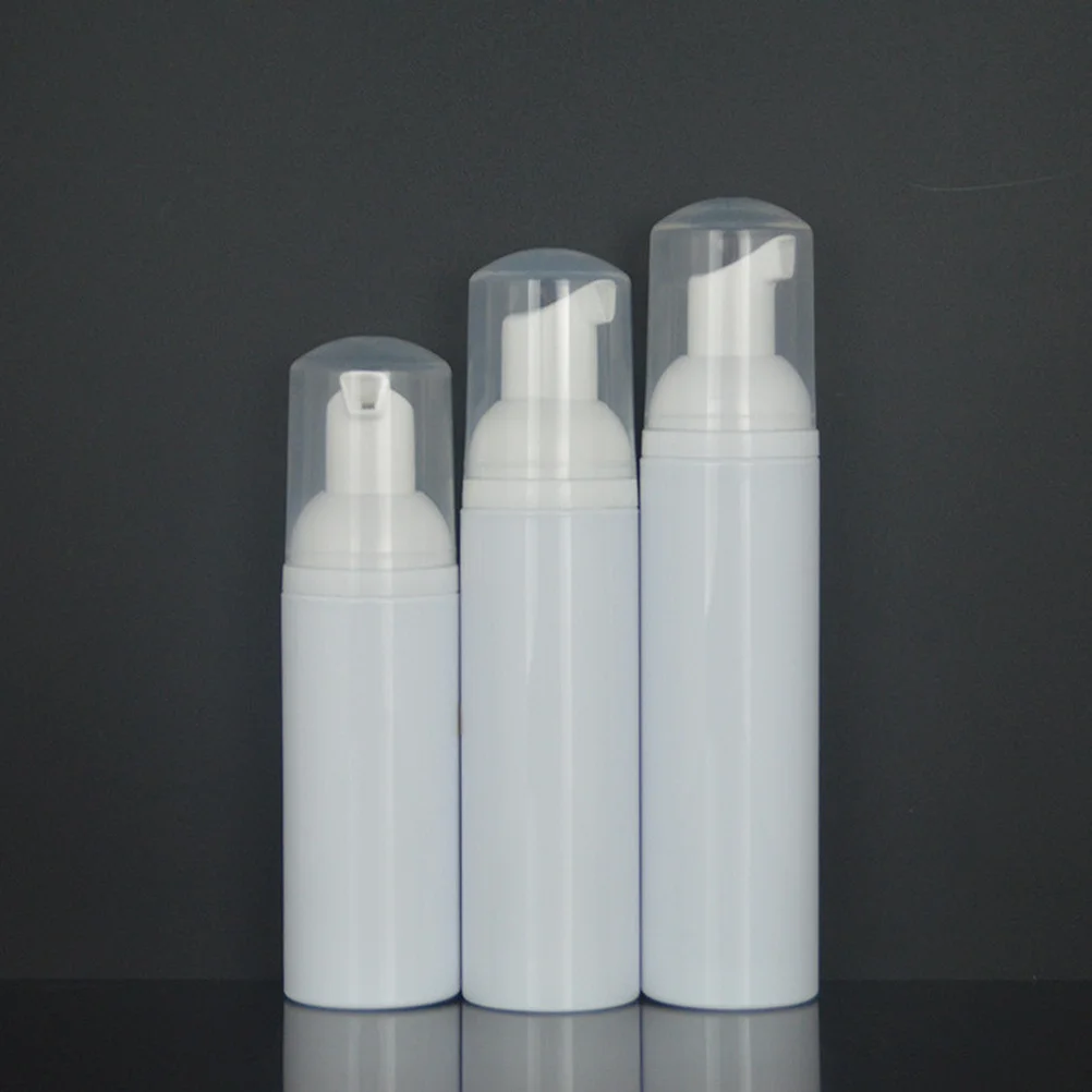 Botellas de espuma con bomba de prensa, dispensadores de jabón líquido seguros y duraderos para el hogar, oficina, almacenamiento de viaje, 60ml, fácil repuesto y limpio, 3 uds.