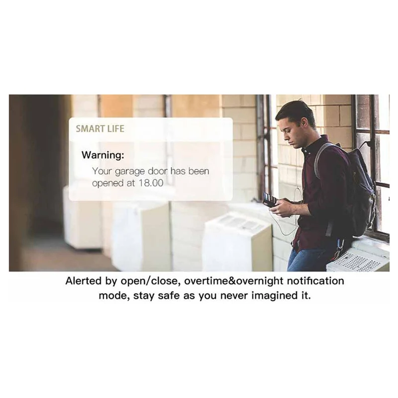 

【СОВЕРШЕННО НОВЫЙ】Tuya APP, управляемый Wi-Fi переключателем, умный контроллер открывания гаражных ворот, работает для Alexa Google Home Smart Life, вилка стандарта США