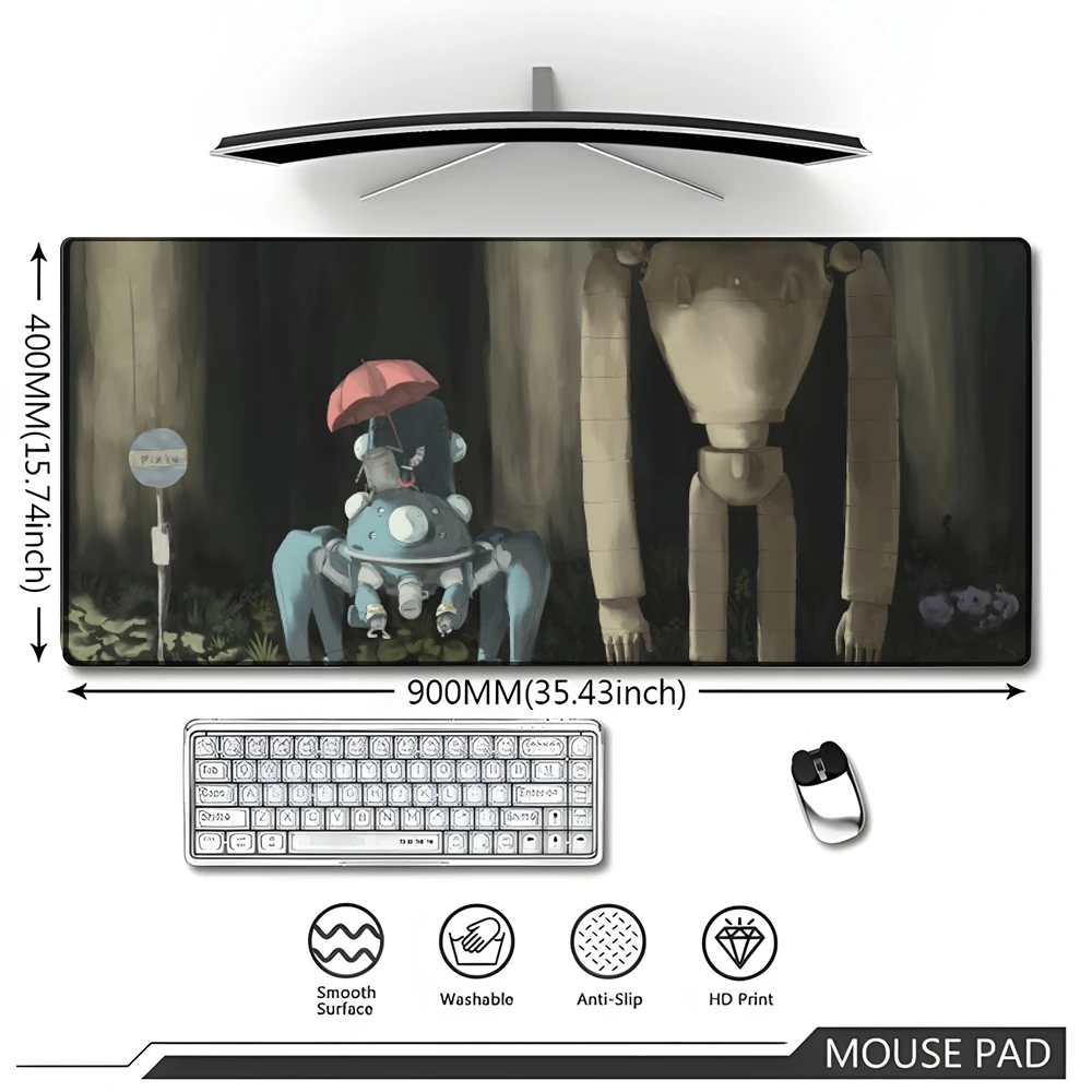H-Hayaoes Miyazakies animation 700x400 Large Gaming Gamer Big Mouse Mat Computer Locking Edge MousePad water proof Keyboard Desk