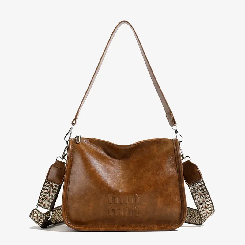 

2025 Women's Spacious Vintage Crossbody - Premium Textured Travel Tote | Detachable Strap for Versatile Looks