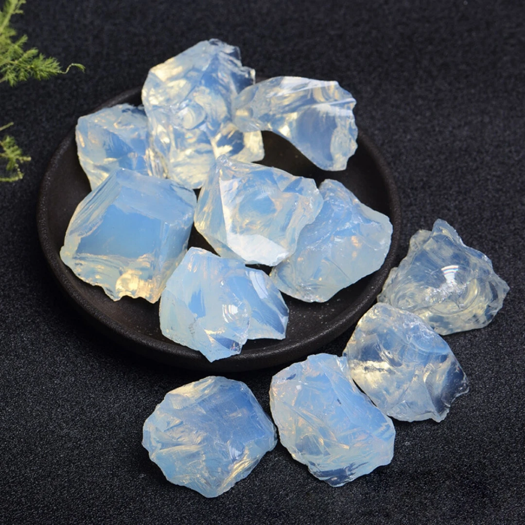 40g/120g/240g Natural Opal Rough Stone, Irregular Mineral Specimen, Diffuser stone, Fish Tank Garden Bonsai Home Decoration Gift view 5