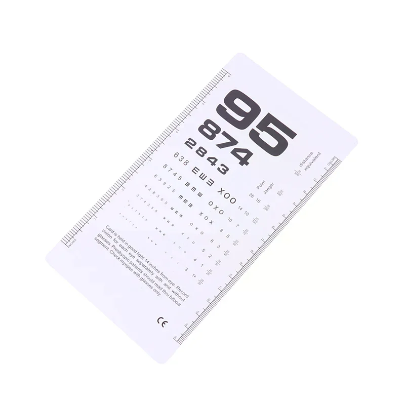 /YOV/List Standard Eye Test Chart Eyesight Testing Wall Visual Exam Pendant Examination Convenient Kids Vision Schedule The