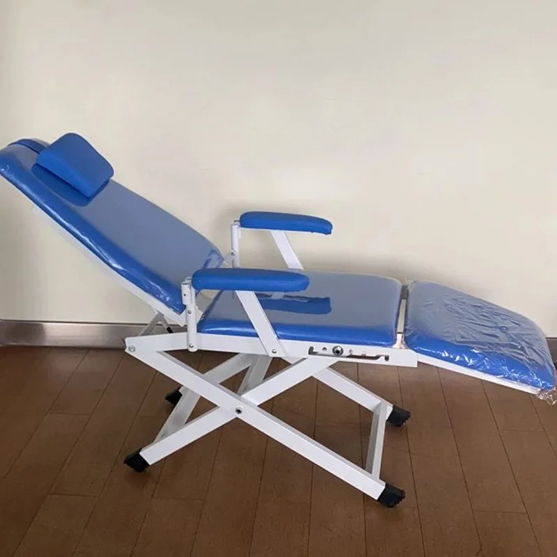 

Hospital Clinic Usage Dental Folding Portable Chair with Operation Light and Turbine Unit Foldable Chair