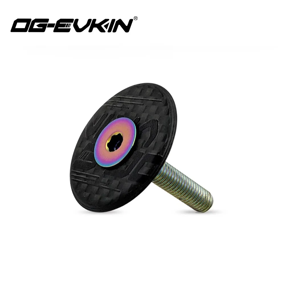 OG-EVKIN HC-001 Carbon Fiber Headset Top Cap Titanium Bolt M6 X 35mm 1-1/8\