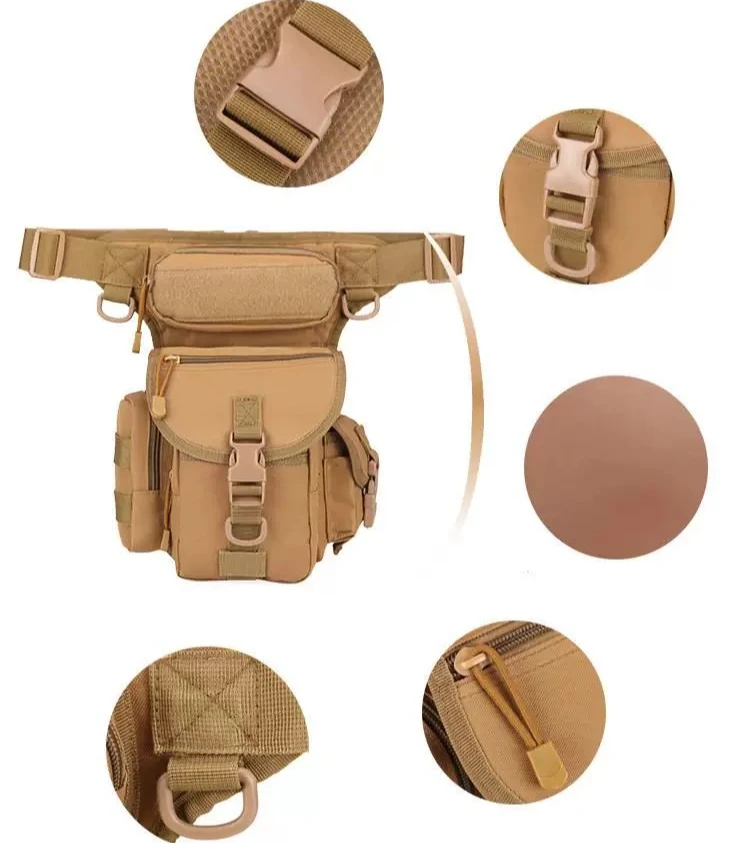 Outdoor Sports Tactical Leg Bag Motorcycle Riding Multifunctional Lure Fishing Kit Detachable Leg Strap Design