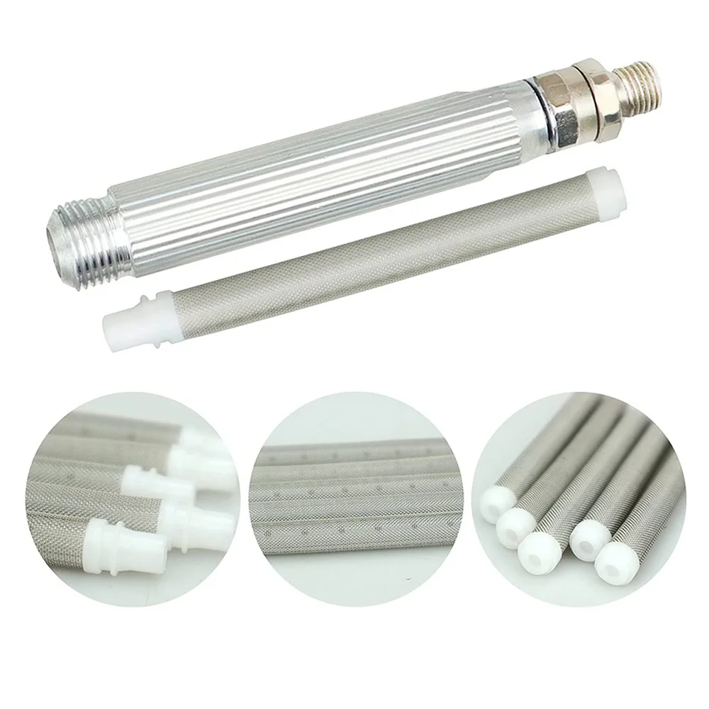 4 Pieces Reversible Airless Paint Sprayer Nozzle Tips and 4 Pieces Airless Spray Filter Replace Parts (215 315 417 523)