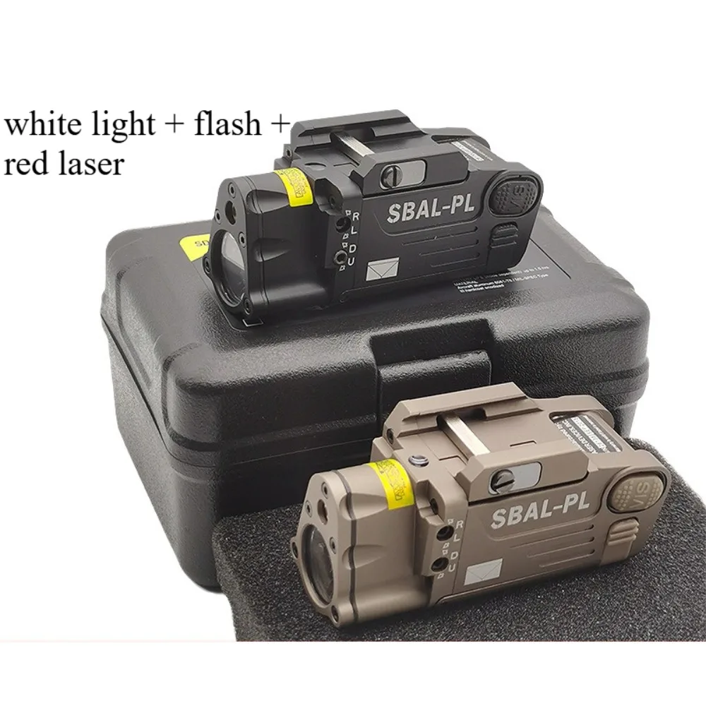 

SBAL-PL tactical strong light flash flashlight with red laser laser toy P1/G17 lower hanging flashlight