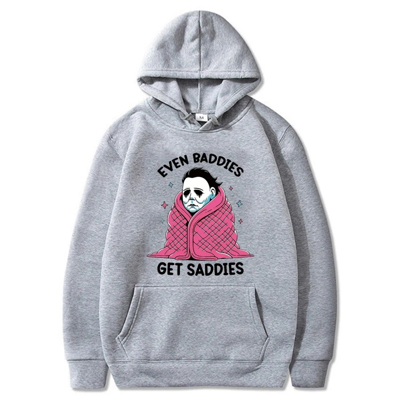 

Men's Hoodies Women Pullover Spring Autumn Halloween Horror Hoodie Sweatshirts Solid Hoodies Oversize Black Sweatshirt For Male