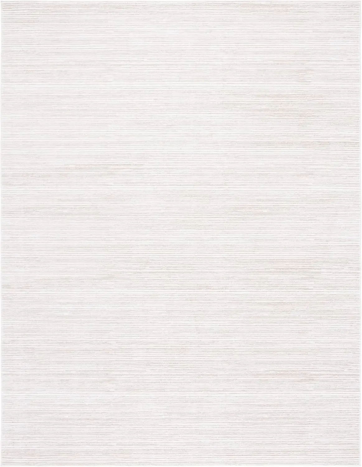 Vision Collection Area Rug - 8' x 10', Ivory, Modern  Tonal Chic Design, Non-Shedding & Easy Care, Ideal for High Traffic Areas