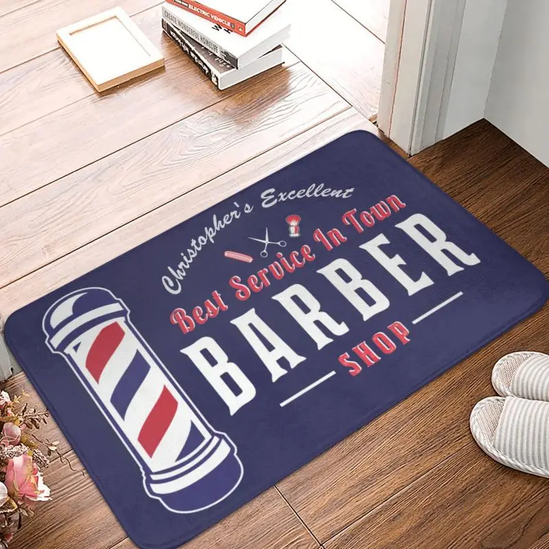 Hairdresser Hairstylist Barber Shop Doormat Non-Slip Bath Kitchen Mat Living Room Door Floor Entrance Carpet Rug