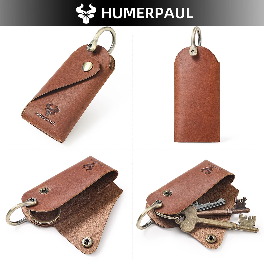 

Брелок унисекс, сумка для ключей из натуральной кожи, многофункциональный органайзер, держатель для кошелька, модный автомобильный маленький чехол для ключей, чехол для ключей