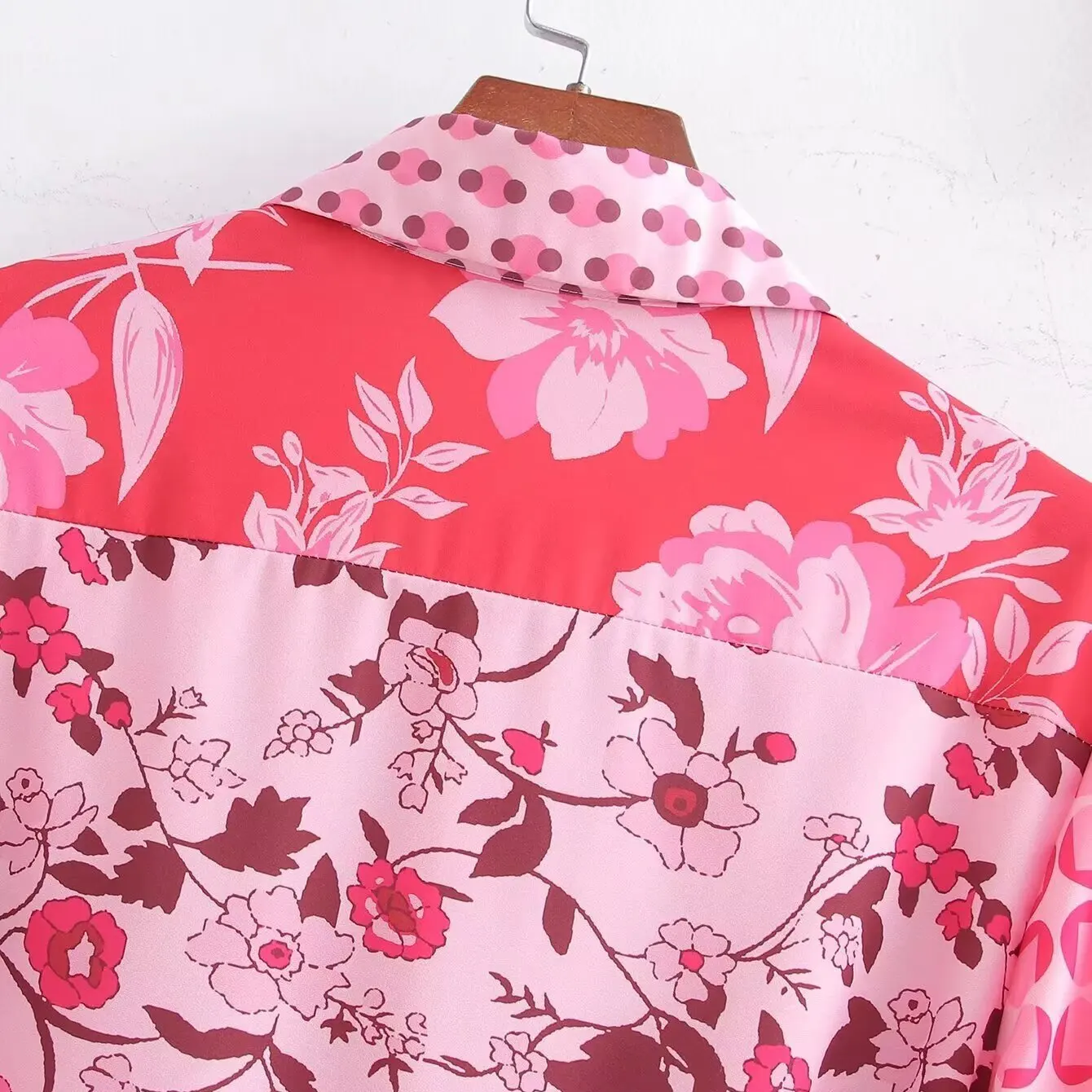 Ele imprimé col ceinturé Dr automne nouveau Sle femmes Faion Design taille haute a-ligne jupe en Fiber de Polyester