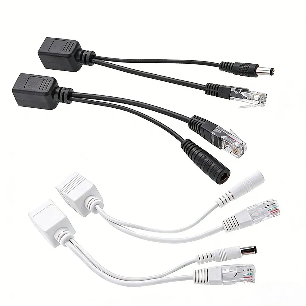 

Пассивный POE-сплиттер-инжектор (комплект) для питания по Ethernet, POE-адаптер 12-48В, RJ45 на DC-разъем для IP-камер и беспроводных точек доступа