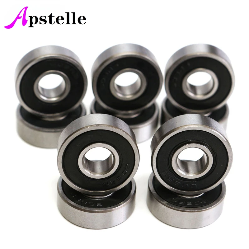 Apstelle 10 pz/lotto cuscinetto 608 2RS 8*22*7mm 6*19*6mm Skateboard Scooter Skate cuscinetti a sfera Kit cuscinetto a sfere in miniatura