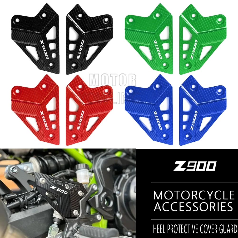 

Foot Peg Protector Heel Protective Cover Guard Motorcycle Accessories For KAWASAKI Z900 Z 900 2018 2019 2020 2021 2022 2023 2024