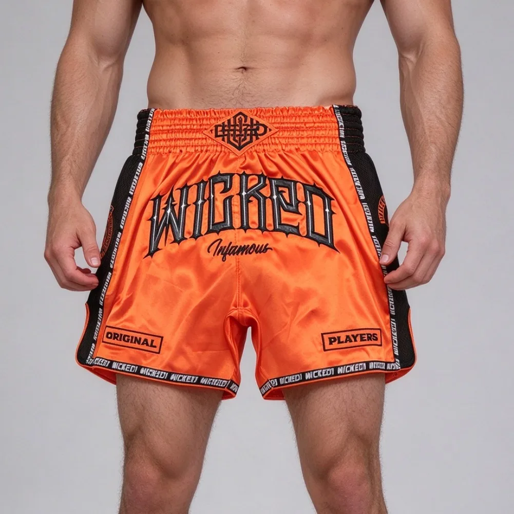 Low Price Clearance (while Stocks Last) Classic Green Match Muay Thai Pants Fighting Shorts Fitness Sanda Training Boxing Trunks