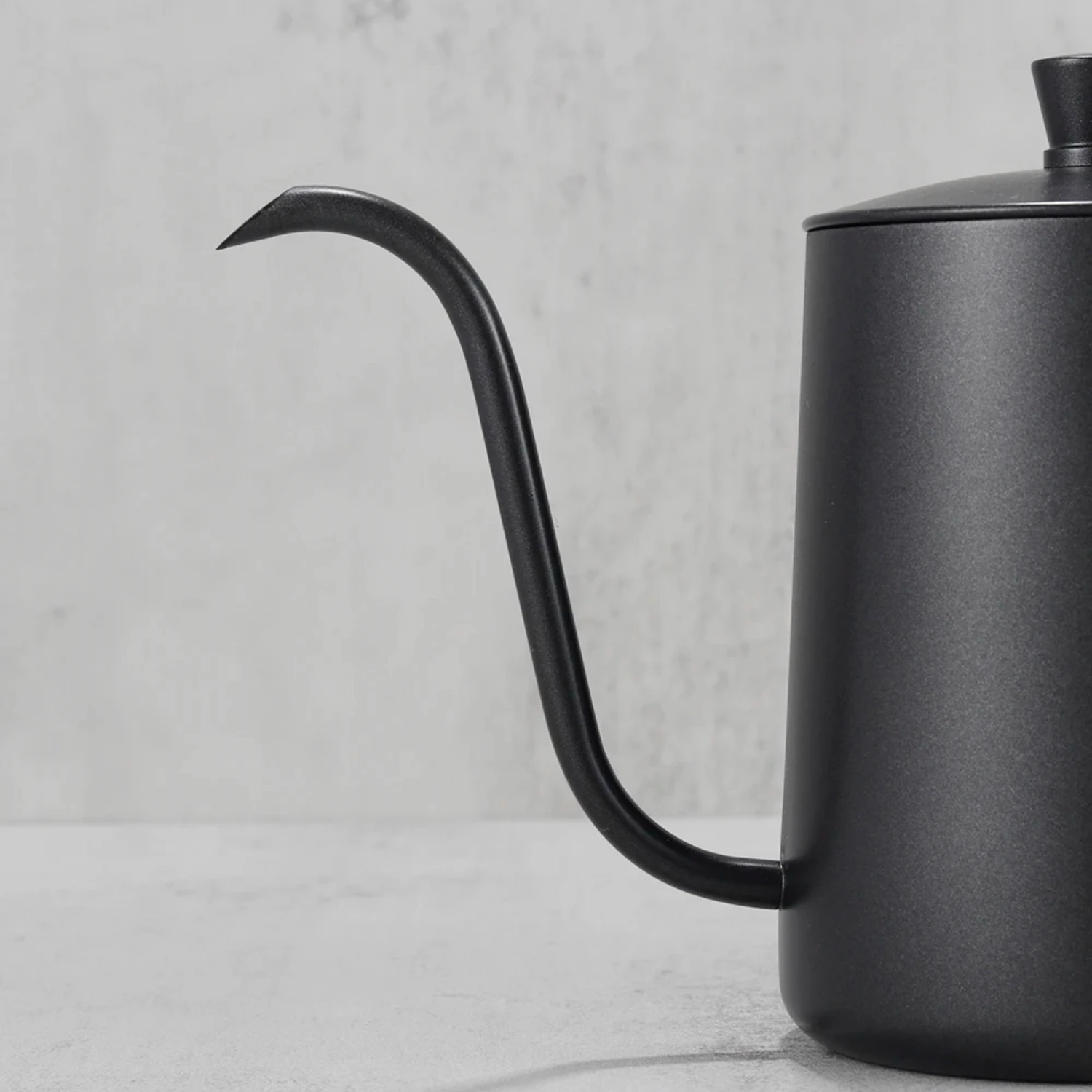 Drip Kettle 350ml 600ml Coffee Tea Pot Non-stick Coating Food Grade Stainless Steel Gooseneck Drip Kettle Swan Neck Thin Mouth