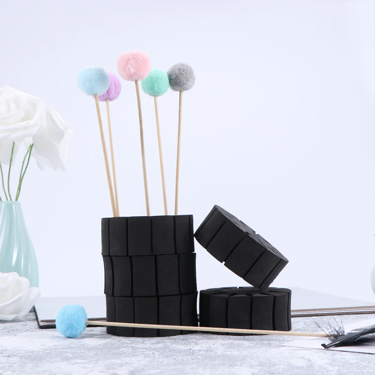 

10Pcs Eva Arrow Separator Archery Holder Hunting Bow Outdoor Accessories Durable Black Holds 12 Arrows Arrow Separator