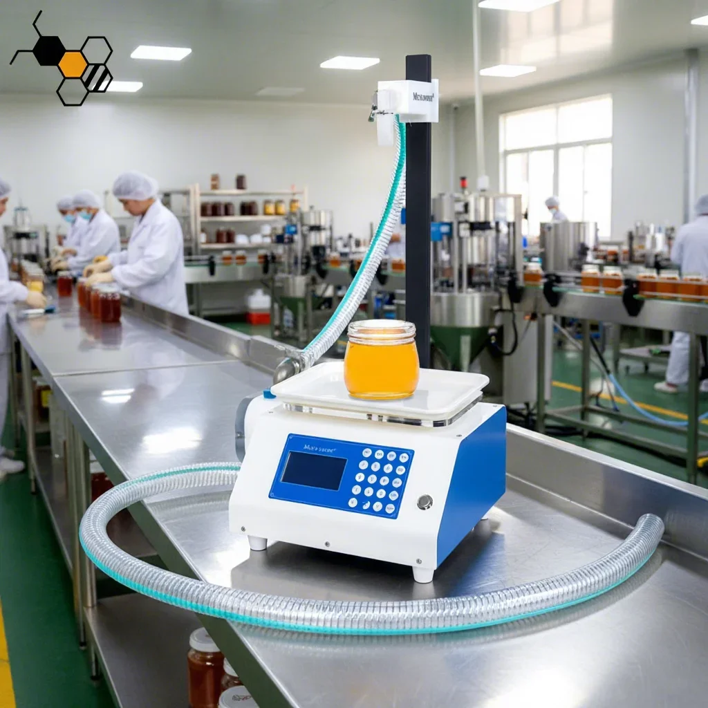 USA RTS Automatic Paste Filling Machine for Viscous Liquid Honey Juice Sauce for Beekeepers