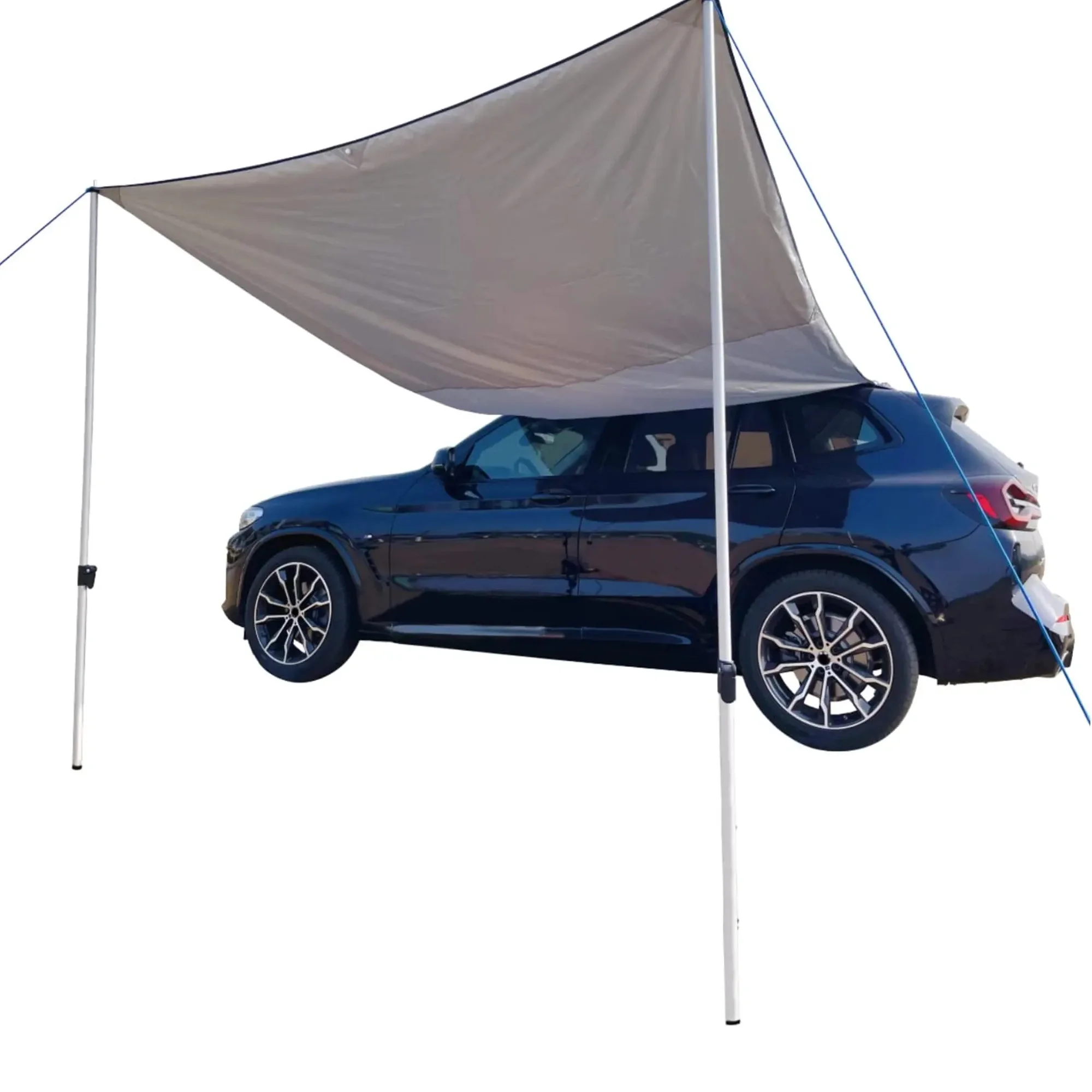 

STLF DANCHEL Outdoor Car Side Awning, Suction Cup Sunshade Roof Tent Beach Canopy Easy to Install, Waterproof Camping 2x3m Gray