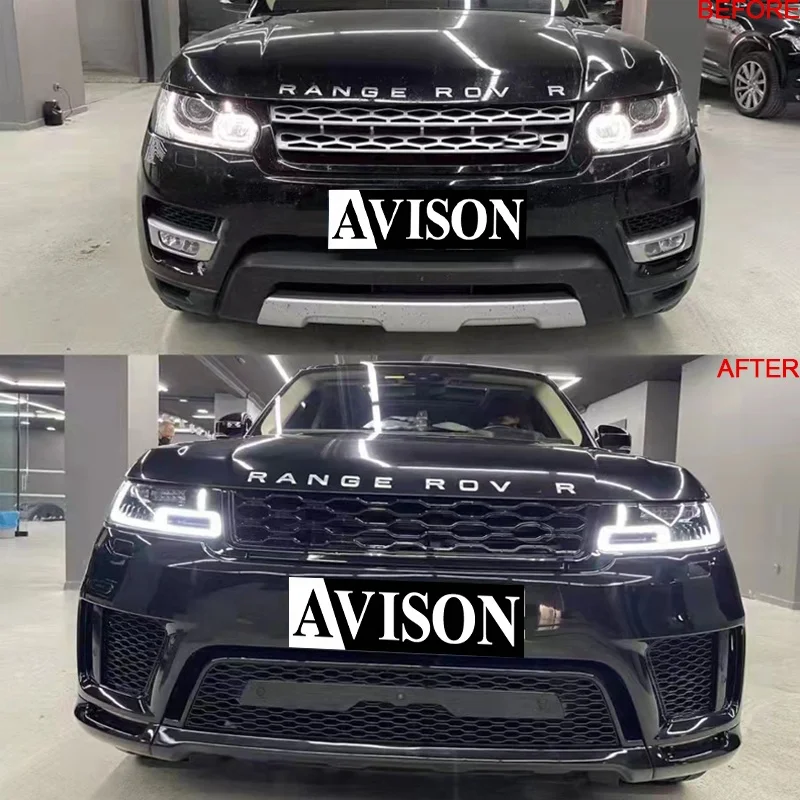 2018-2020 OEM New Style body kit include Front Rear bumper for RANGE ROVER sport change to   Aero 