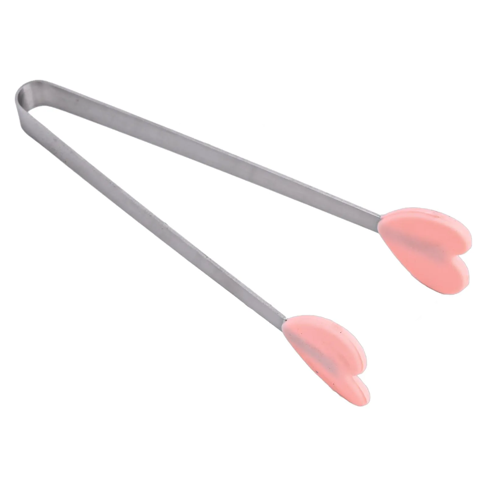 Robust Barbecue Kitchen Heart-Shaped Cooking Tongs Silicone Tips Tongs Easy To Clean Heat-Resistant Silicone Tips