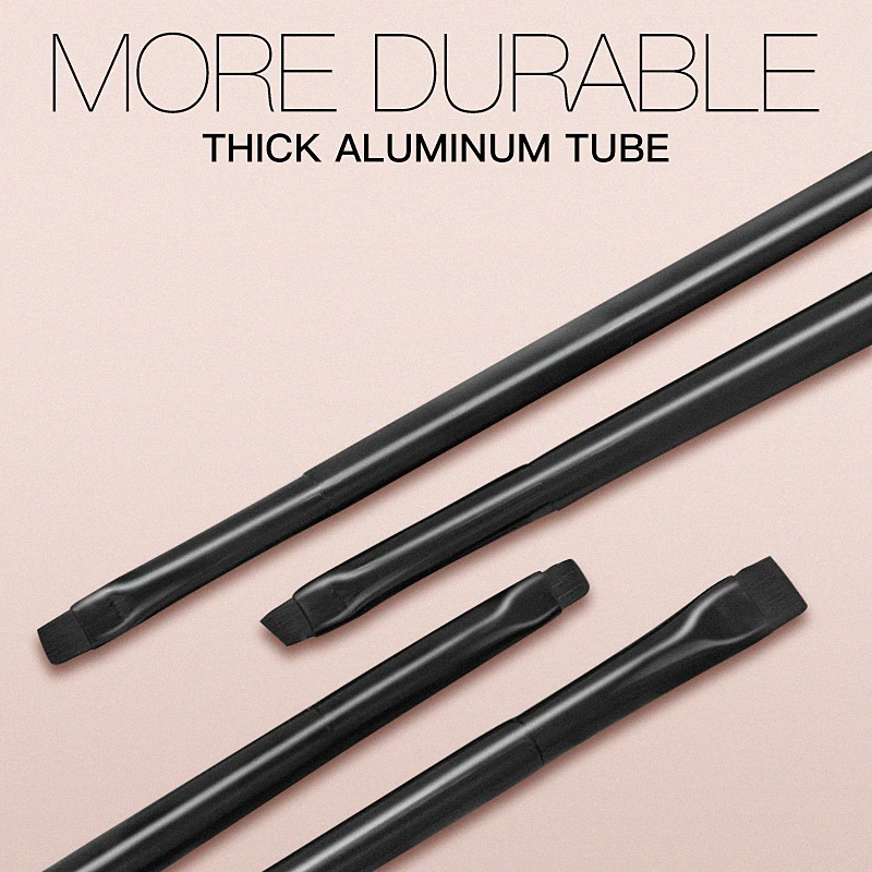 4pcs Blade Makeup Brushes Angled Thin Eyebrow Brush Flat Fine Eyeliner Brush Professional Liner Brow Make Up Tools