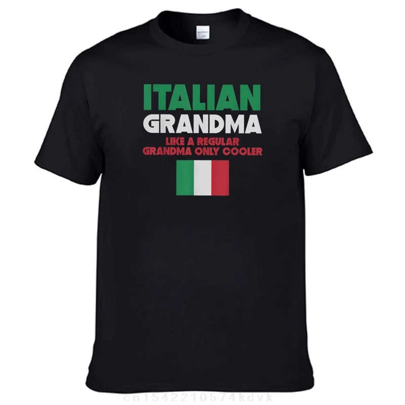 Magliette in cotone per la festa dei genitori della nonna per uomo T-shirt in cotone con scollo rotondo