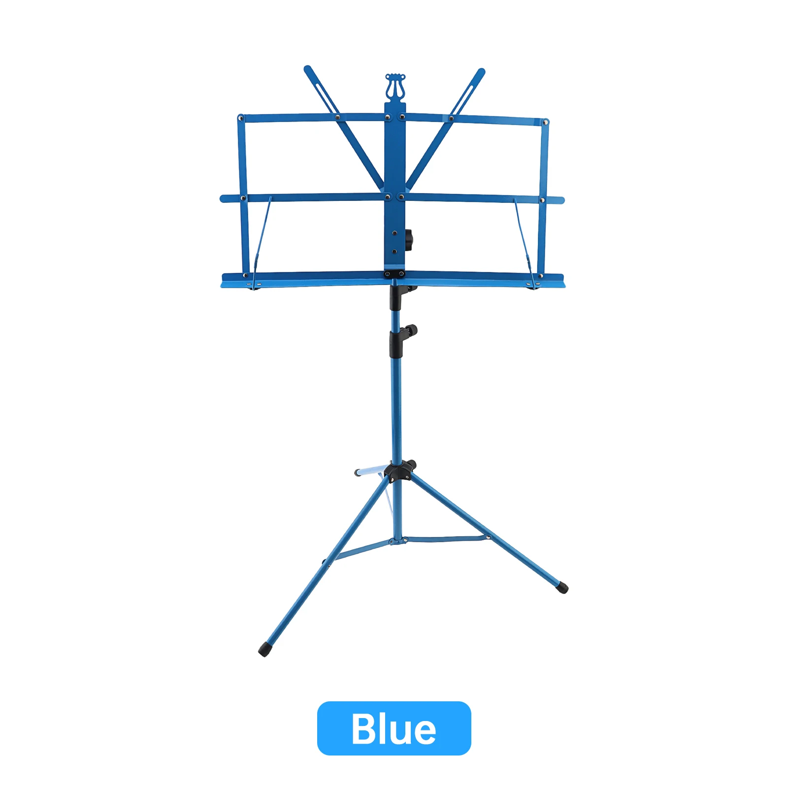 Colourful Folding Lightweight Music Stand Aluminum Alloy Tripod Stand Holder Height Adjustable with Carrying Bag