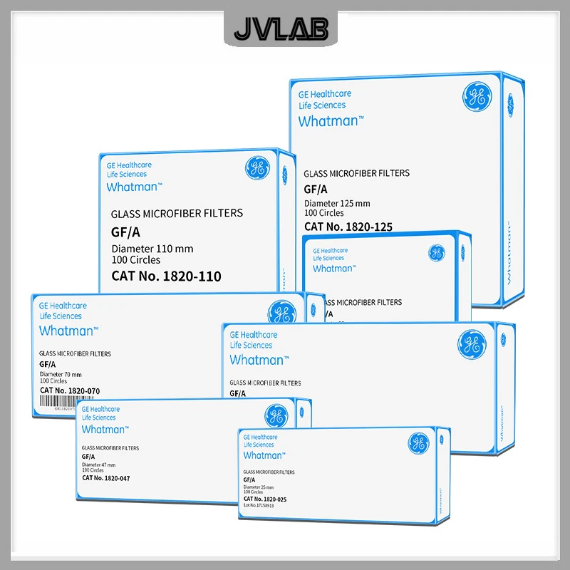 Glass Microfiber Filters GF/A Whatman Glass Fiber Filter Paper Membrane 1820-025/047/055/070/090/110/125/150 Pore Size 1.6 um