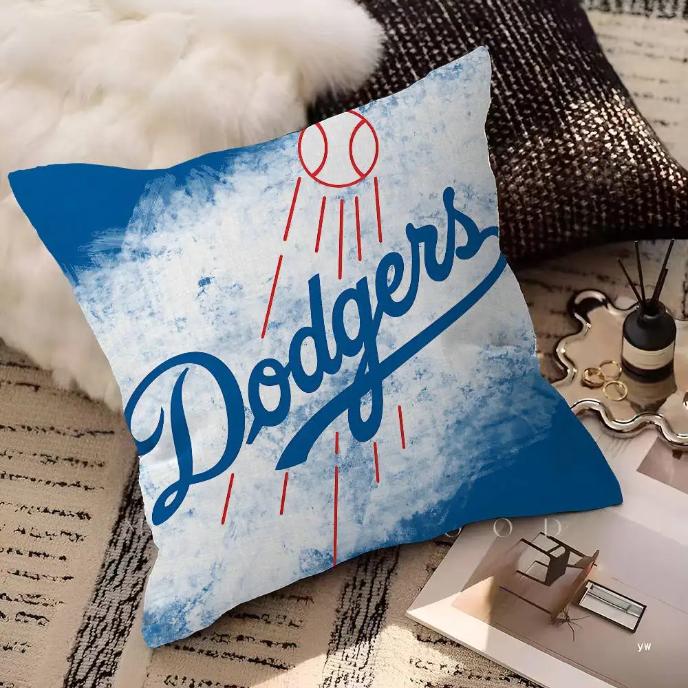 Los Angeles D-Dodgers Cushion Cover Car Throw Pillow Case For Sofa Car Christmas Gift 40x40cm 45x45cm