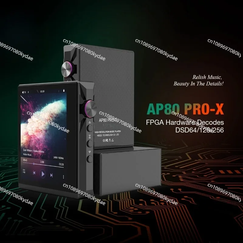 AP80 Pro X HiFi MP3 Player Dual ES9219C DAC Hi-Res MQA LDAC PCM 384 DSD 256 E-book Portable Music Device