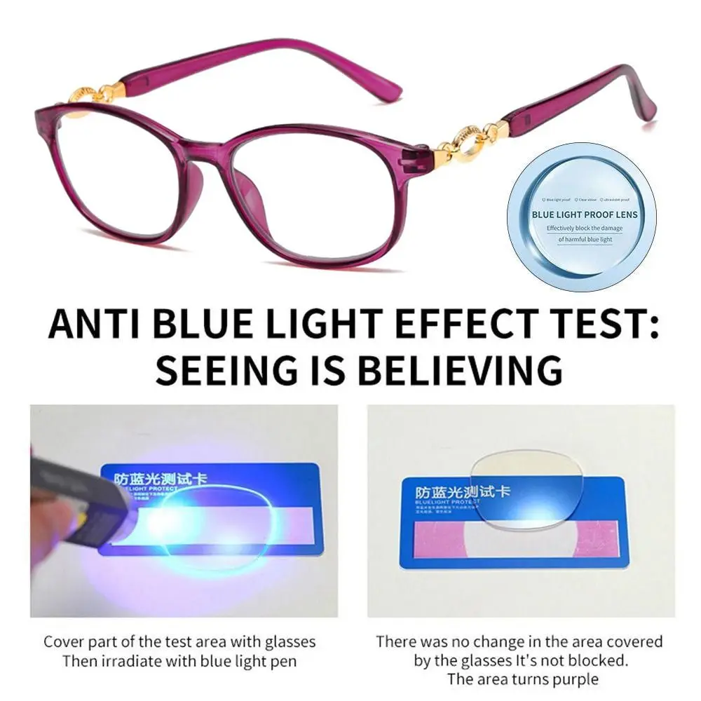 Anti-Blue Light Reading Glasses Urltra-Light Eye Protection Men Women Elegant Comfortable Eyeglasses