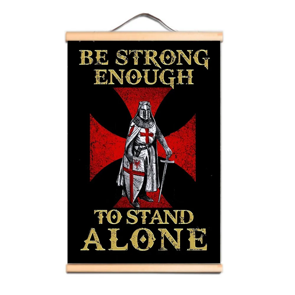 

Medieval Crusader Warrior Poster Canvas Scroll Painting Upgrade Your Room Studio Decor with Knights Templar Wall Art Poster G7