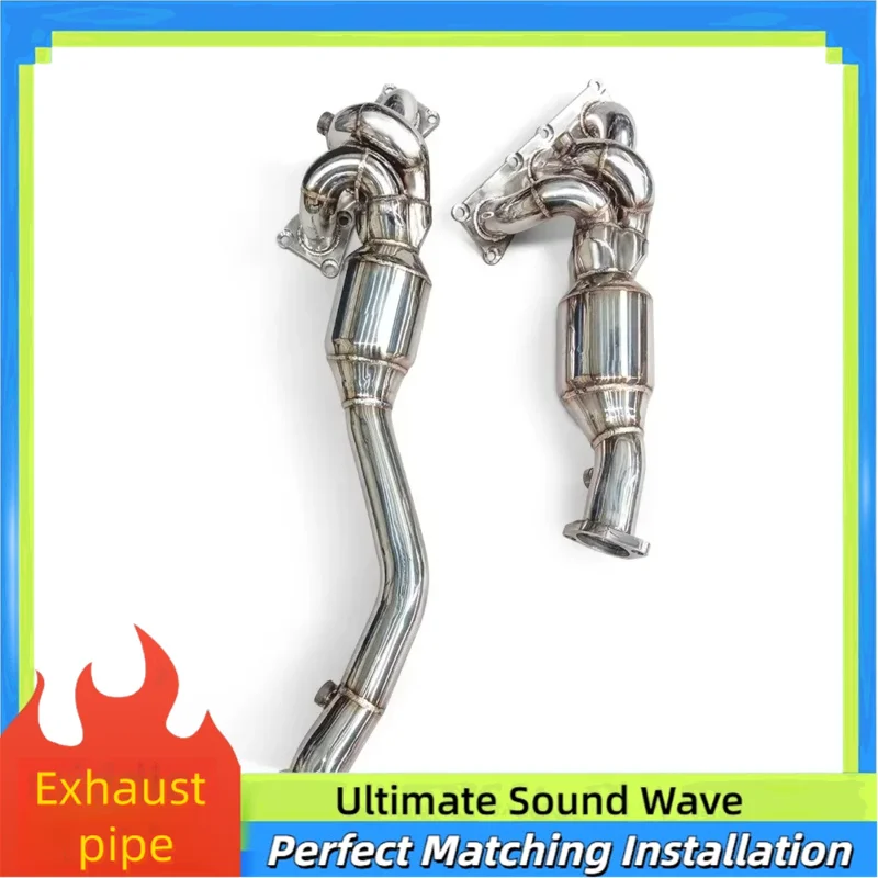 

High Performance Stainless Exhaust Manifold Head for BMW Z4 E89 N52 2.5/3.0 2008-2015 1.5mm Thick High Flow Catalyst Factory