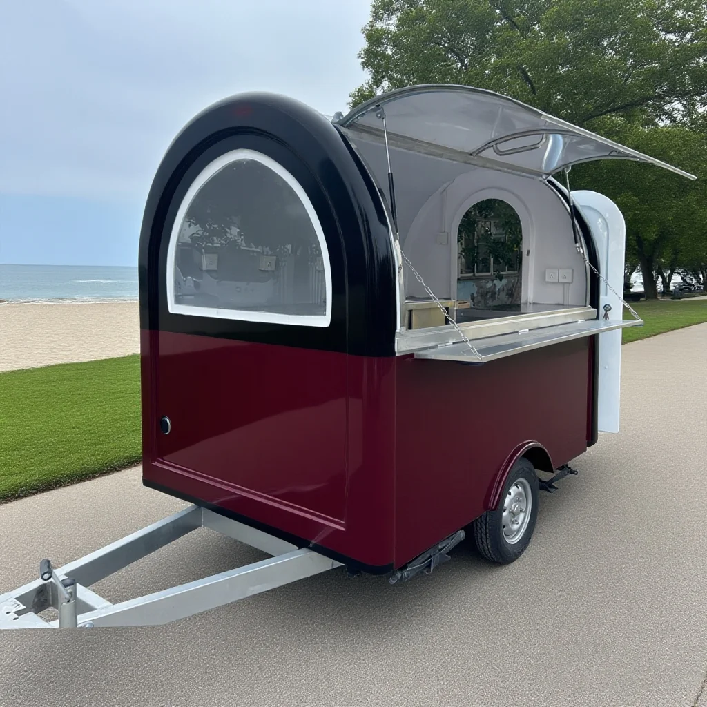 Mobile Store Truck Boutique Trailer Shop Mobile and Customizable Square Food Cart Trailer