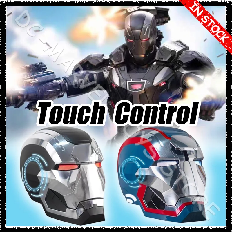 

In Stock Iron Man Mk5 Helmet War 1:1 Machine Avengers Cosplay Electric Open Close Chinese English Voice Remote Control Gifts