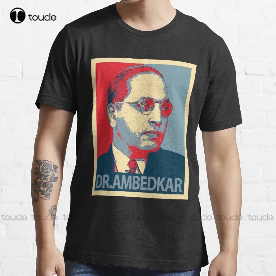 Dr Ambedkar T-Shirt Pirate Shirt Men Tee T Shirts Custom Unisex Tee Digital Printing Harajuku Streetwear Breathable Cotton Tee