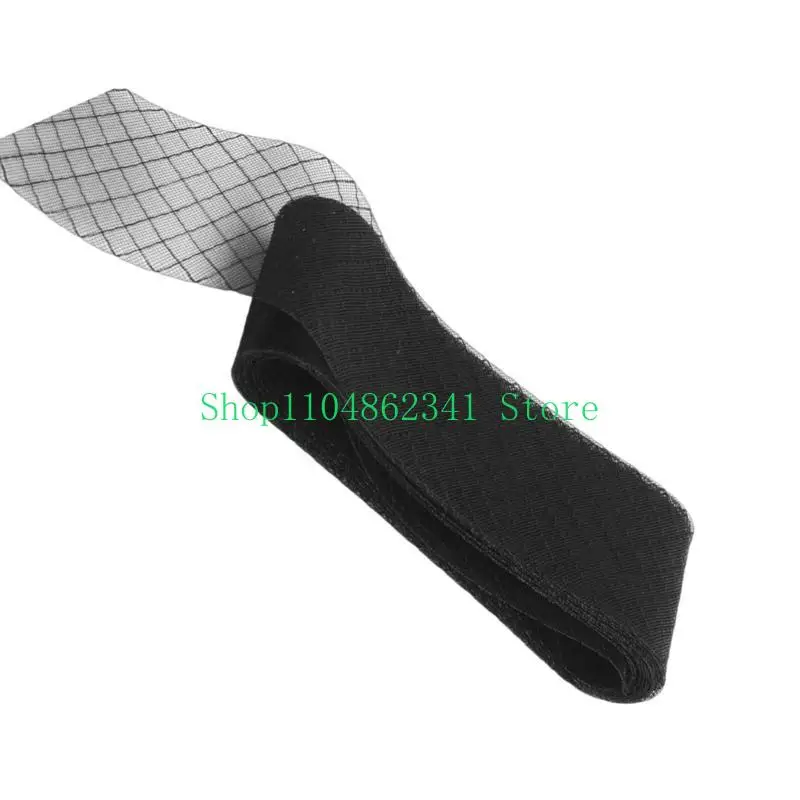 652F Elastic Mesh Ribbon Binding Veil for Sinamay Fascinator Hat Crafting Materials